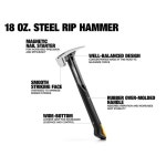 TOUGHBUILT TB-H1-1R-S16 16 OZ/18 부드러운 광택 표면 자기 강철 립 해머 별도로 판매 수공구 : 다운 상사