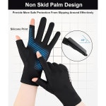 자외선 카약 차단 패들링 남녀 운전 장갑 없는 손가락 수자유 요트 낚시 : 토탈이커20