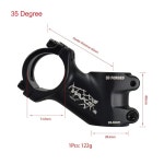 CYSKY 35도 스템 31.8 60mm/70mm/90mm/110mm 산악 자전거 로드 바이크 MTB BMX 사이클링 : 세천마켓