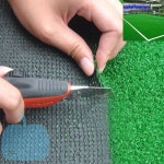 OT 나일론 인조잔디 8mm 1롤33m 조경용인조잔디 실내축구장매트 테라스인테리어 : 오렌지스토아