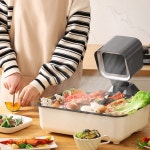 후드 가스레인지 후드 냄새탈취 고기 환풍기 음식냄새 모델 블랙 블랙 필터 110v 미규성하늘회색 : 누아홈nua home