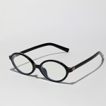 긱시크안경 얇은 뿔테 블랙 호피 레오파드 오벌형 안경 자외선 여자 노안 블루라이트차단 : 아이웨이브Iwave