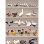 모델 동물 농장 피규어 귀여운 펠리컨 꿀벌 장 실습 장식물 브릭 선물용 10 마당 1 병아리떼 : 해외장바구니