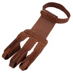 위에후암 가죽 양궁 싱글 핑거 보호 당기는 사격 화살 장갑 디자인 손가락 : 토탈이커20