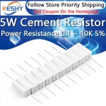 10R 22 100 1K 100R 1 5W 20 저항 15 ~ 30 5R 25 10 전력 0 시멘트 10K 1R 33 저항기 5 2 5 옴 5PCS : 오늘도기쁨17