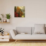 LEXIN 12 인치 정사각형 나무 패널 15 5cm 미완성 캔버스 보드 DIY 아트 크래프트용 크래들 페인팅 : 새벽향 휘경
