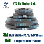 너비 4MM 10MM 루프 폐쇄 벨트 타이밍 길이 HTD 고무 225MM 99 105 108 111 114 117 120 123 126 129 132 135 138 141 144 : 4.나나스퀘어