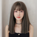 미즈번 아이돌 위그 통가발 단발머리스트레이트 헤어 스타일 무광 실크 영은 : 미즈번