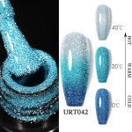 UR SUGAR 반사 열 젤 매니큐어 7.5ml 세미 퍼머넌트 UV LED 폴란드어 네일 아트 바니시 끄기 New : SolBox