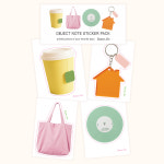 [헤븐에비뉴] Object 오브젝트 모조지 스티커 팩 12장 : Heaven Avenue