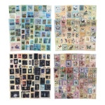24Pcs 레트로 스탬프 와시 스티커 스크랩북용 빈티지 DIY 공예품 저널링 용품 정크 저널 에페메라 Graceful Letter : 새벽향 휘경