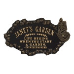 컴포트 하우스 정원 명판 - 미국산 맞춤형 중국 속담 잔디 표지판 # J0640 : 그리톤