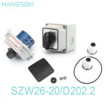 ON 범용 전환 위치 포함 로터리 20 마스터 OFF SZW26 20A 660V 스위치 상자 2상 외부 D202 20A 26-20 D202.2 : 엑포샵