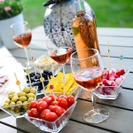 [300개] 칵테일 피킹 애피타이저용 이쑤시개 - 음료 버거 샌드위치 파티 장식용 4.7인치 레인보우 펄 (레인보우) Colorful : 에버바이몰