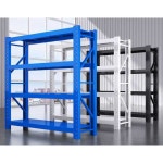 공구진열대 공구정리대 정리 선반 공구함 거치대 하얀색 (4개의 층) 80X40X200cm : 모라디인터내셔널