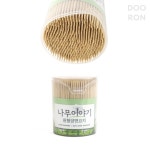 두론샵 원형통 이쑤시개 양면요지 자작나무 잇몸청결 과일픽 가정 가는 얇은 : 두론컴퍼니추천샵