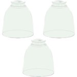 3팩 투명 유리 천장 선풍기 조명 글로브 커버 직경 72 그늘막 모양 교체용 92 높이 램프 65 피터 Clear Glass 3 Pack : ZoomBuy