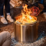 캠핑용 장작 스토브 캠프파이어 스테인레스 스틸 버너 약 383832.5cm : 선암유통