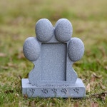 크리 에이 티브 시뮬레이션 애완 동물 강아지 희생 묘비 수지 기념 돌 동물 무덤 기념 예술과 공예 장식 : OverseasBulk