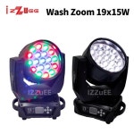 0세금 줌 빔 워시 이동 헤드 19x15와트 rgbw 4 in 1 무대 조명 (RGBW 4in1 LED  Dmx 제어 포함) : 트제이