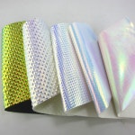 홀로그램 무지개 뱀 다이아몬드 양각 인조 가죽 원단 헤어 보우 공예 바느질 DIY H0198 A5 시트 (21x15cm) : 부엉이마켓22