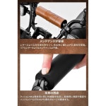 제타 레이싱 165mm 브라운 빈티지 맛 스크램블러 스타일 인조 가죽 고무 패드 G5585 : 솔레 스퀴지토