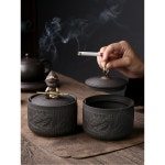 푸레도기 전통 선물 실내 인테리어 가정용 캠핑 주전자 도기 자사소형재떨이 : 픽투픽