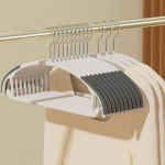에코밍글 어깨뿔방지 논슬립 회전형 옷걸이 그레이 10개 : 제이앤초이