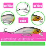 낚시 루어 미노 싱킹 하드 베이트 무게 5-5.3g 55-57mm Isca 인공 Pesca 풀 워터 파이크 피쉬 베이트 액세서리 스포츠 엔터테인먼트... 