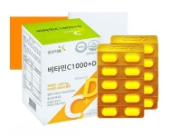 영진약품 비타민C 1000 D 비타민d3 고함량 뼈건강 1,100mg x 100정 : 보레브 코리아
