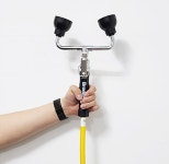 싱크대거치 화학물질 몸세척 눈세척기 산업안전 눈세안 바디세척 눈세안기 2구 드렌치 호스 : 두손메디칼