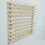 정리선반 벽걸이선반 미싱도구 전시 인테리어 65x80cm 1 거실 소품 오버록 65 80cm 96축 : 직구공방