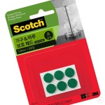 AR 3M 스카치 가구 및 바닥 보호 패드 원형 소형 24개입 탁자 부직포 바닥보호 의자 : AR커머스