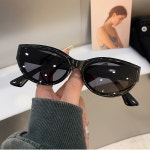 음영 디자이너 여성 타원형 빈티지 안경 선글라스 패션 트렌디한 EYE CAT 여성용 : 다구해마트