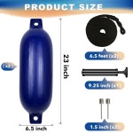 펌프 보트 액세서리장착 도크용 ONOSHIP 펜더 범퍼 세트 부로이 폰툰 20인치 5인치 Blue 23x6.5 : ZoomBuy