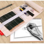 소묘 스케치 연필 A3 신학기 필발 Castell 1221 나무 파베카 트셀러 Faber 쓰기 블랙컬러 세트 마르코초급세트 필발 : 트화일나잇