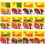 오뚜기 3분요리 및 덮밥 12종 세트/그대로 카레 짜장 간짜장 사천짜장 제육덮밥 소스등 : 올셀몰