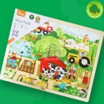 사방샵 농장 48피스퍼즐 모양맞추기 두돌아기퍼즐 : 사방샵