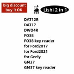 Lishi 2 in 1 DAT12R DAT17 DWO4R FO38 FO38 키 리더 Ford2017 for Ford2021 for Geely GM37 GM37 키 리더 : 디에이로직스