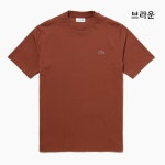 라코스테 반팔티 아웃라인 클락 크루넥 반팔티셔츠 남녀공용 : 정다몰s