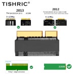 TISHRIC SSD 어댑터, 맥북 2012 A1425 A1398 라이저 카드, 6Gbps M2 키 B SATA 컨버터, 6 핀 + 17 하드 드라이브 지원 : 금하커머스