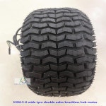 13 인치 13x6.5-6 와이드 타이어 브러시리스 기어리스 이중 축 전기 스쿠터 AGV 허브 모터 phub-13hd : 프린스타51