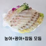 가락시장횟집 [농어+광어+참돔] 스페셜 3종 활어 숙성회 모듬회 500g : 유한회사 노다지수산
