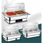 3칸 푸드워머 뷔페 수치제어 전강뚜껑 호텔 가열 차핑디쉬 음식 챠핑디쉬 45 보온 13.5리터 업소용 심 1 개별 보온 받침대 기계전기가열... 