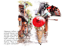 여행 스티커 - 설렘가득여행 인물 꾸밈 PET 2종 MIX [필립의잡화점] 레터링 빈티지 감성 : 허니 마켓