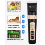 LANGBA Electric Scissors Professional Pet Hair Trimmer Animals Grooming Clippers LCD Display Dog Hai : 제이써틴