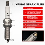 93911 LKR7AIX를 위한 XP5702 이리듐 스파크 플러그 4팩, 닷지 제네시스 혼다 현대 기아 메르세데스 벤츠 1 8L 2 0L 2 4L 3 5L 5 5L 4 V6... 