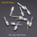 DC5V WS2812 APA102 PL9823 1000pcs F8 풀 0pcs 라운드 5mm 내부 RGB 서리로 덥은 칩셋 컬러 8mm F5 LED YF923 : 인더스텍