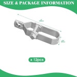 마존 야우하르 12PCS 전기 펜스 기 헤비 듀티 은 도금 인라인 와이어 래칫 텐셔너 케이블 농장 용 90/3 5인치 100/4 : 모아노아구궁