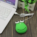 귀여운 개구리 게임 마우스 크리 에이 티브 USB 유선 마우스 PC 게이머 1600 인치 당 점 3D 미니 마우스 컴퓨터 노트북 : 제이식틴